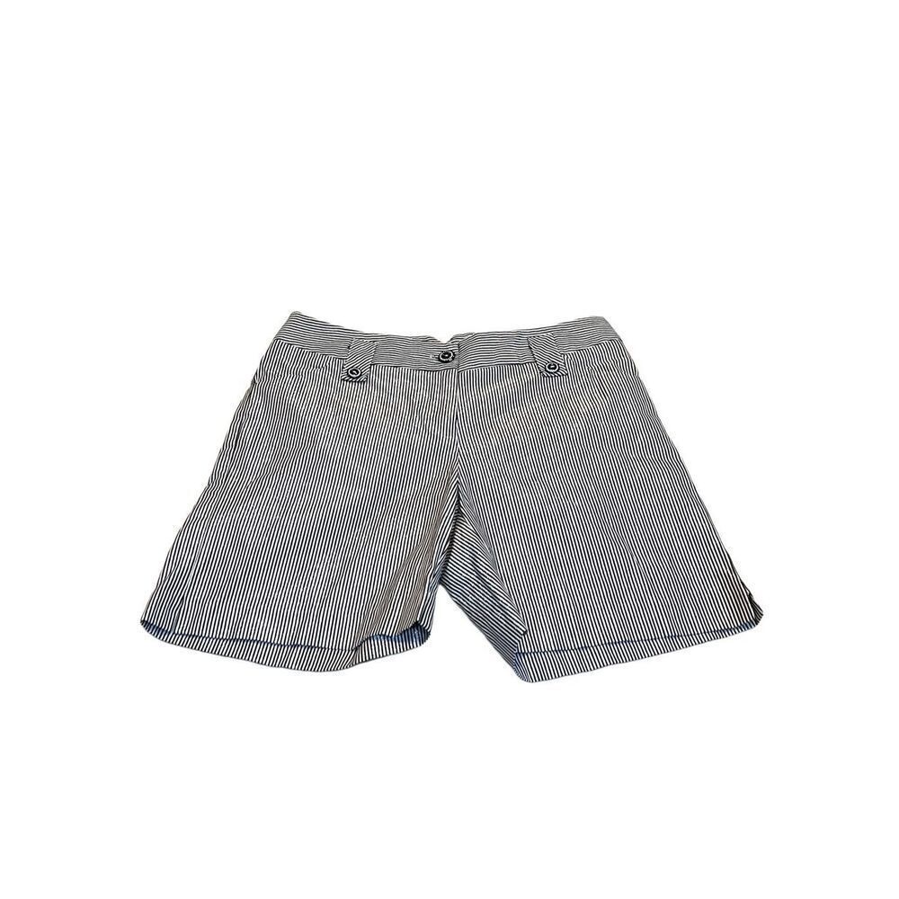 White House Black Market Size 0 Striped Metallic Walking Shorts